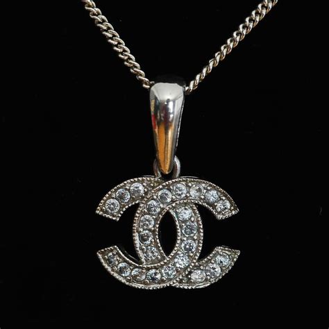 chanel logo necklace replica|cheap knock off chanel jewelry.